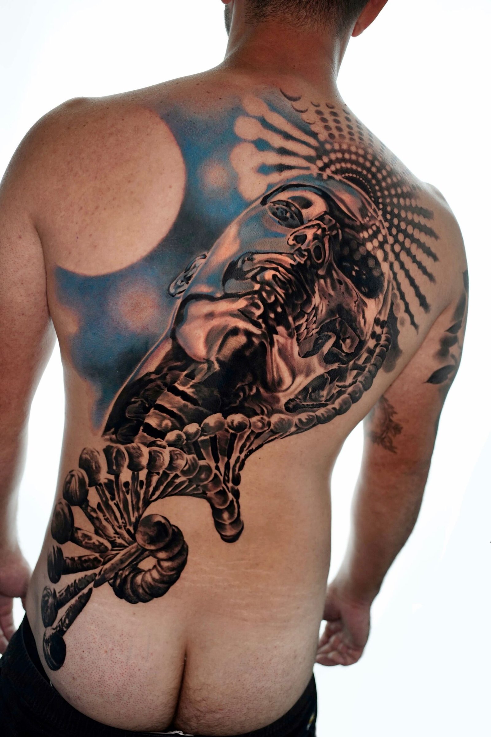 Sintient Android Tattoo Collaboration with Shay Bredimus and Adrian Franco