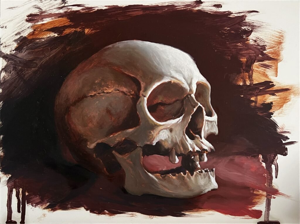 Skull Study - Oil painting